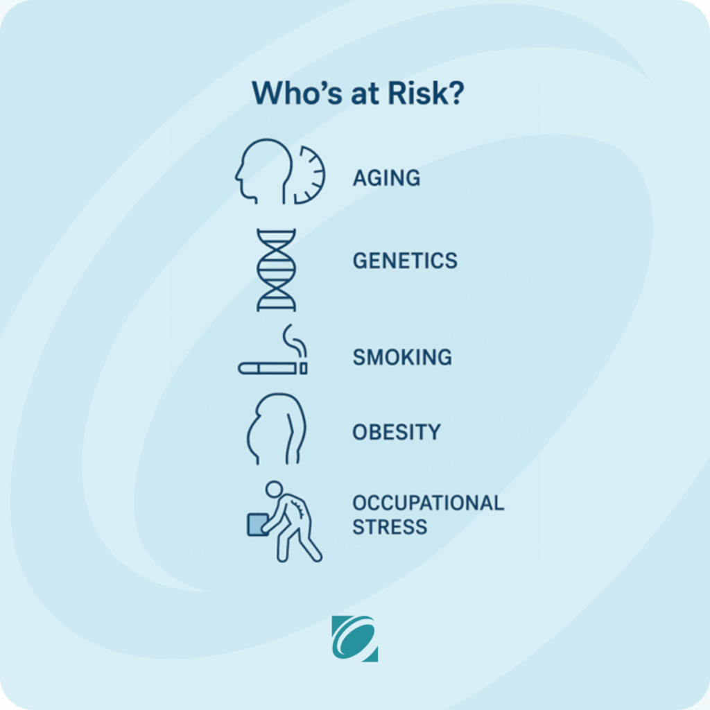 Infographic - Degenerative Disc Disease Risks