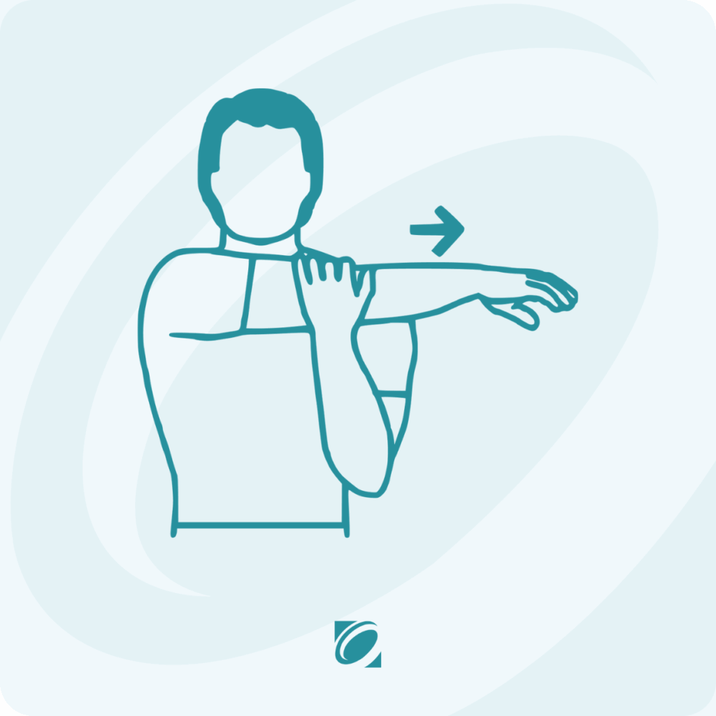 Exercises for Shoulder Impingement Illustration - Cross-Body Shoulder Stretch
