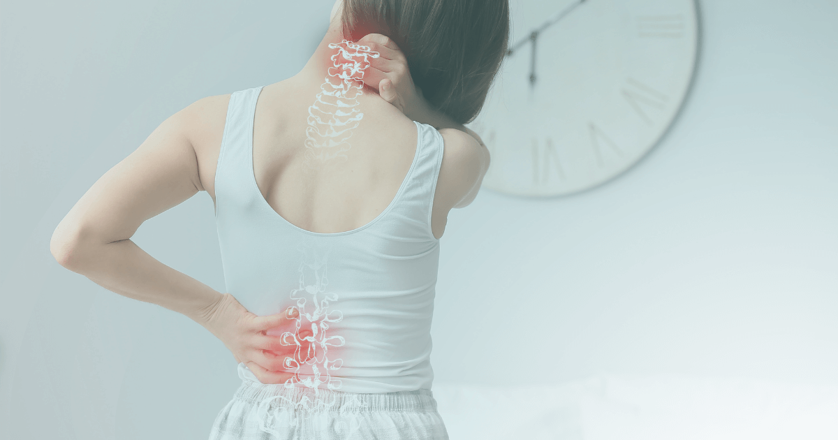 Herniated, slipped, bulging disc pain depiction